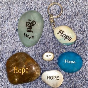 Hope stones and keychain